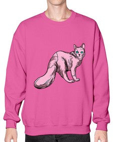 Cat 55# - cartoon animals- Sweatshirt - Crew