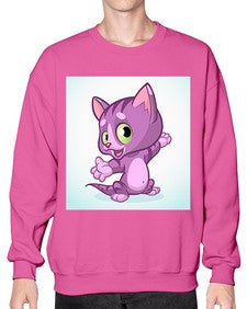 Cat 58# - cartoon animals- Sweatshirt - Crew