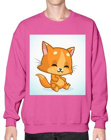 Cat 59# - cartoon animals- Sweatshirt - Crew