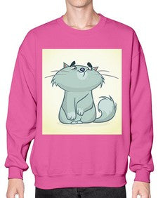 Cat 62# - cartoon animals- Sweatshirt - Crew