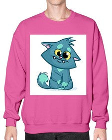 Cat 64# - cartoon animals- Sweatshirt - Crew