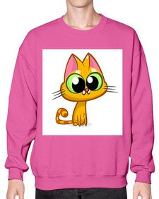 Cat 66# - cartoon animals- Sweatshirt - Crew