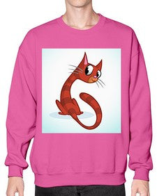 Cat 67# - cartoon animals- Sweatshirt - Crew