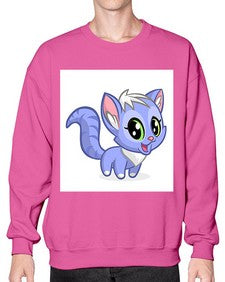 Cat 70# - cartoon animals- Sweatshirt - Crew