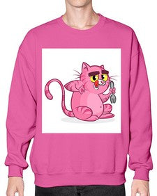 Cat 71# - cartoon animals- Sweatshirt - Crew