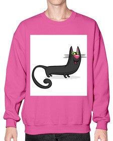 Cat 73# - cartoon animals- Sweatshirt - Crew