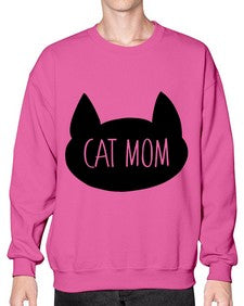 Cat Mom - cats- Sweatshirt - Crew