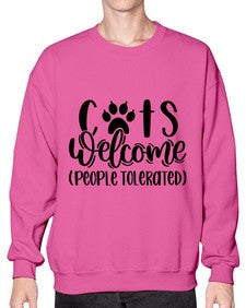 Cats Welcome Style 91# - cats- Sweatshirt - Crew