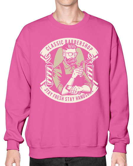 Classic Barber Shop658# - barber- Sweatshirt - Crew