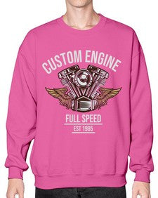 Custom engine 14# - motorcycle- Sweatshirt - Crew