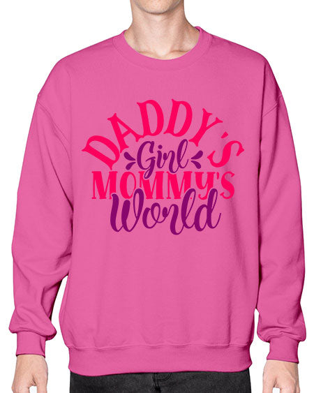 Daddys Girl Mommys World Style 68# - baby- Sweatshirt - Crew