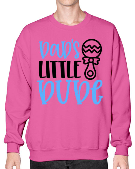 Dads Little Dude Style 301# - baby- Sweatshirt - Crew