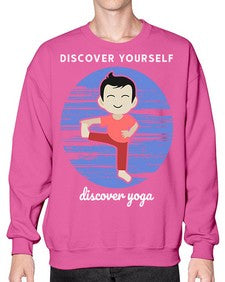 Discover Yourself Discover Yoga 199# - yoga- Sweatshirt - Crew