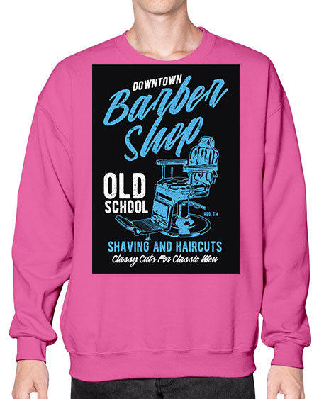 Downtown Barbershop CS729# - barber- Sweatshirt - Crew