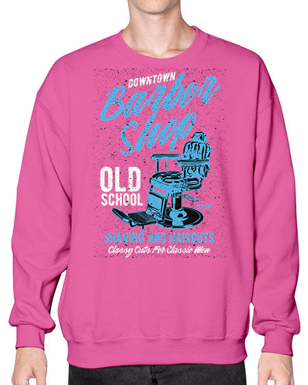 Downtown Barbershop730# - barber- Sweatshirt - Crew