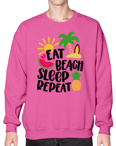 Eat Beach Sleep Repeat Style 47# - summer- Sweatshirt - Crew