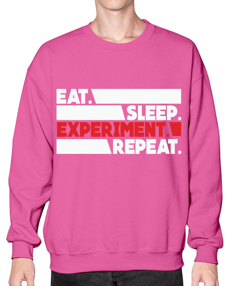 EatSleepExperimentRepeatScientistSkinite Scientist Skinite 274# - general science- Sweatshirt - Crew