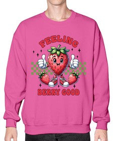 Feeling Berry Good Strawberry 964# - strawberry- Sweatshirt - Crew