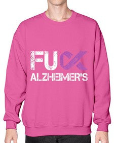 Fuck Alzheimers Fuck Dementia Alzheimer 151# - alzheimers- Sweatshirt - Crew