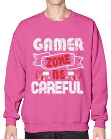 Gamer zone Be careful 18# - video games- Sweatshirt - Crew