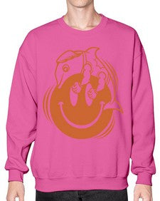 Give smile get hugs 131# - cartoon general- Sweatshirt - Crew
