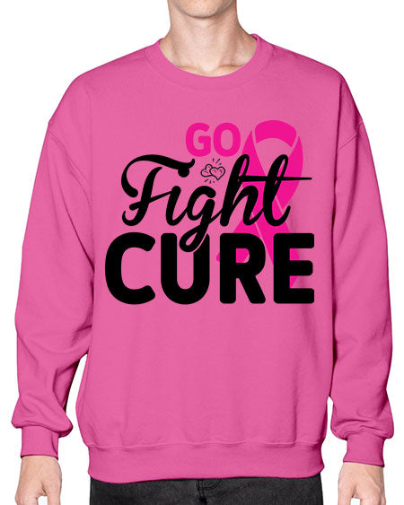Go Fight Cure 23# - breast cancer- Sweatshirt - Crew