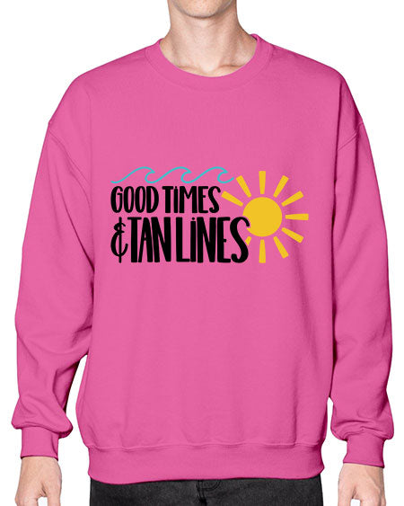 Good Times Tan Lines Style 43# - summer- Sweatshirt - Crew