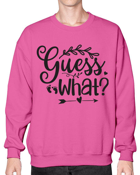 Guess what 323# - pregnancy- Sweatshirt - Crew