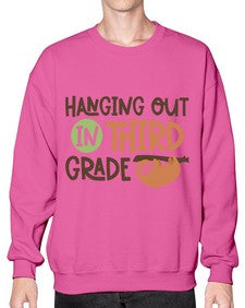 Hanging Out in Third 236# - third grade- Sweatshirt - Crew