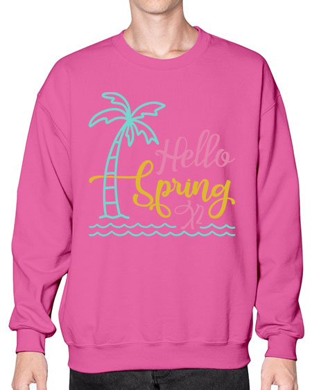 Hello Spring x Style 64# - summer- Sweatshirt - Crew