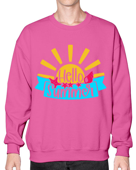Hello Summer Style 38# - summer- Sweatshirt - Crew