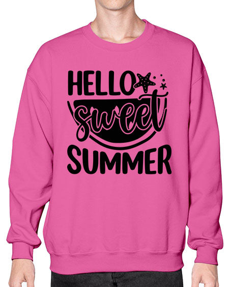 Hello sweet summer 01# - summer- Sweatshirt - Crew