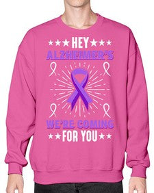 HeyAlzheimerswearecoming 159# - alzheimers- Sweatshirt - Crew