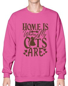 Home Is Where My Cats Are Style 15# - cats- Sweatshirt - Crew