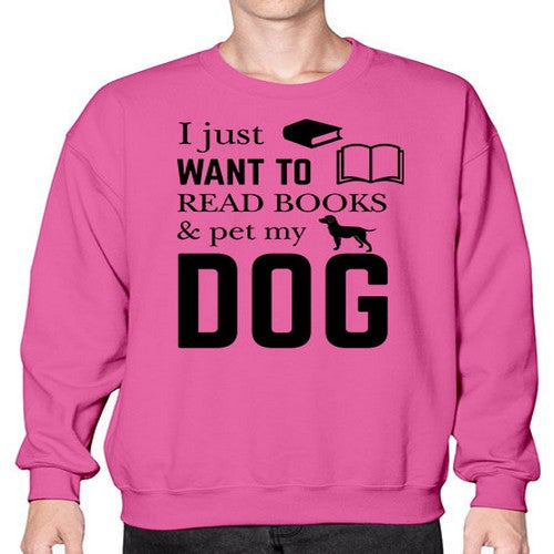 I Just want to Style 42# - dogs- Sweatshirt - Crew