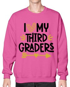 I Love My Third 368# - third grade- Sweatshirt - Crew