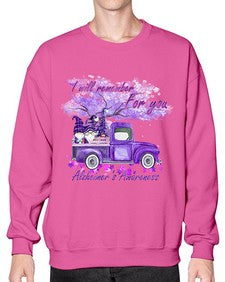 I Will Remember For You AlzheimerS 182# - alzheimers- Sweatshirt - Crew