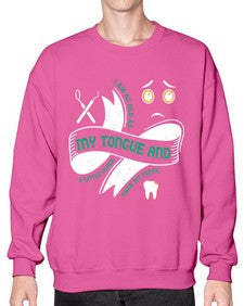 I am as old as my tongue and Style 185# - dentist- Sweatshirt - Crew