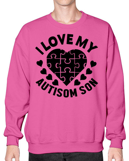I love my Style 45# - autism- Sweatshirt - Crew