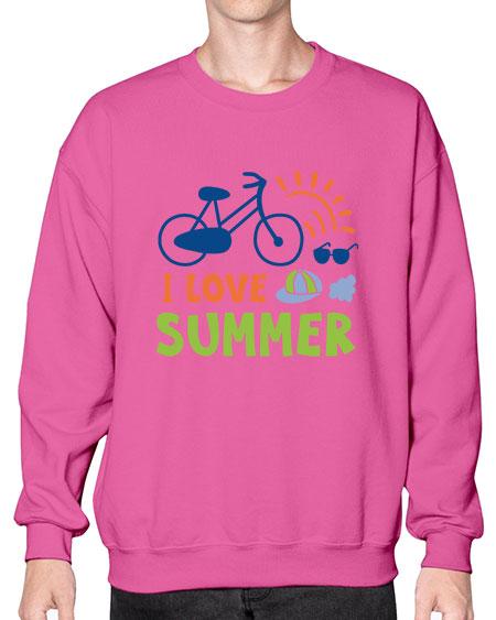 I love summer 92# - summer- Sweatshirt - Crew
