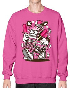 Ice Cream Truck 1173# - ice cream- Sweatshirt - Crew