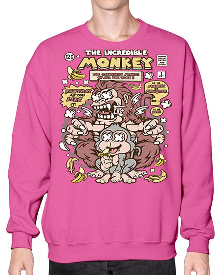 Incredible Monkey - monkey- Sweatshirt - Crew