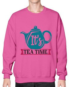 Its Tea Time 1240# - tea- Sweatshirt - Crew