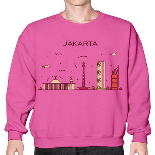 Jakarta 985# - cities- Sweatshirt - Crew
