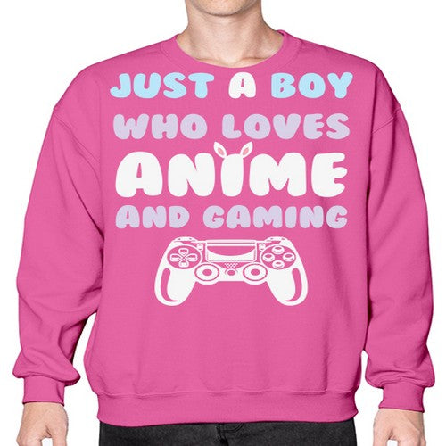 Just A Boy Who Loves 261# - anime- Sweatshirt - Crew