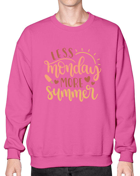 Less monday more summer 90# - summer- Sweatshirt - Crew