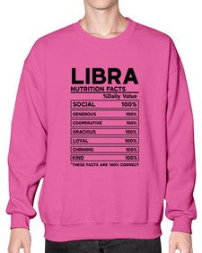 Libra Nutrition Facts 318# - libra- Sweatshirt - Crew