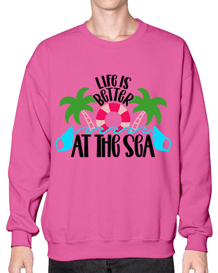 Life Is Better At The Sea Style 32# - summer- Sweatshirt - Crew