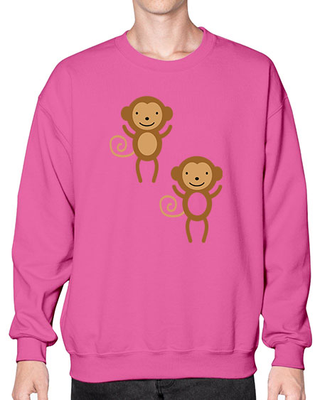 Little_monkeys_MF_5814 - monkey- Sweatshirt - Crew