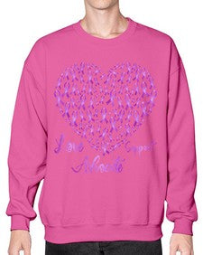 Love Suppor Advocae AlzheimerS 194# - alzheimers- Sweatshirt - Crew